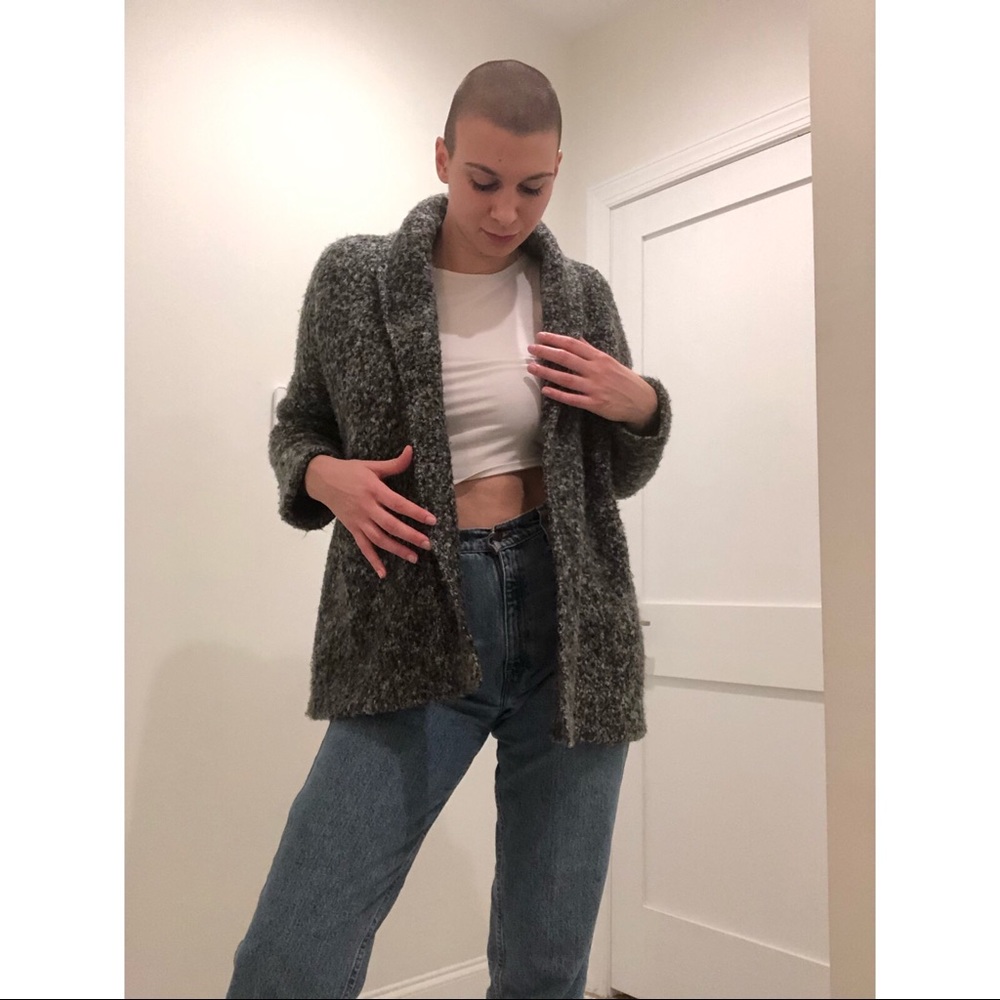 Grey Sweater Jacket - Picture 2 of 3